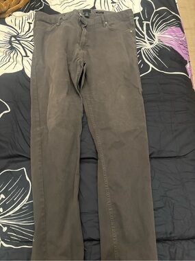 H&M Men's Straight Chinos in Dark Brown